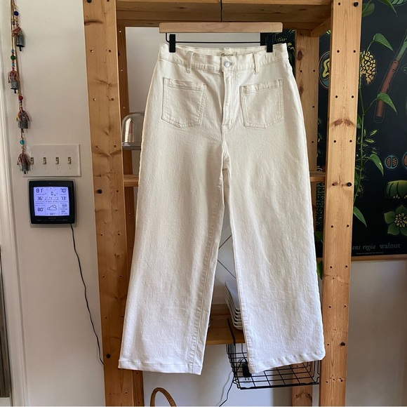 Madewell White Cream The Perfect Vintage Wide Leg Jeans 29 - Picture 5 of 16